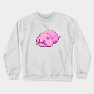 Blobfish - ugly cute pink fish design Crewneck Sweatshirt